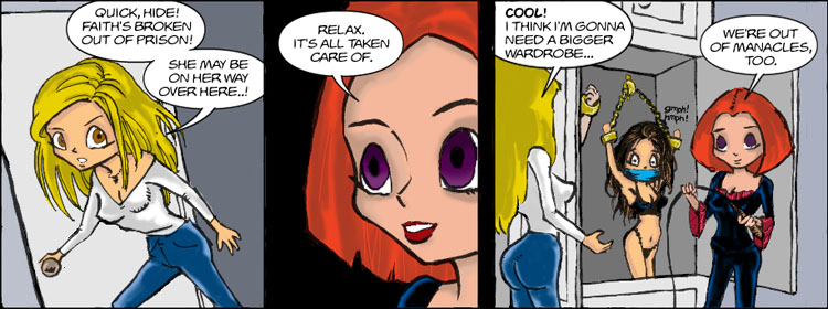 The erotic adventures of slayer Buffy and evil vampire Willow.