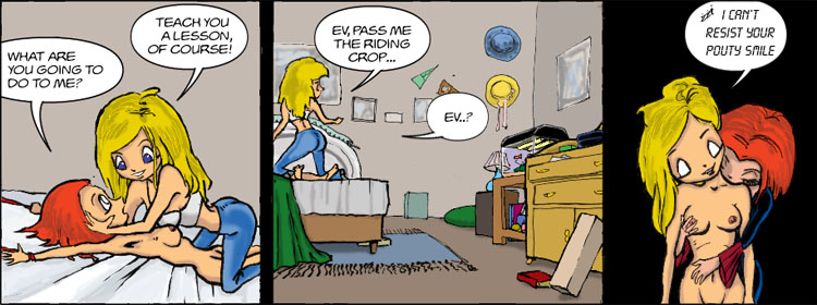 The erotic adventures of slayer Buffy and evil vampire Willow.