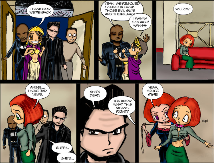 The erotic adventures of slayer Buffy and evil vampire Willow.